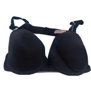 Coco Lingerie Black Bra 40D Underwire Adjustable Closure & Straps Push Up Sexy